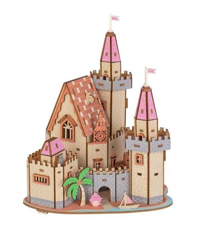 Woodcraft construction kit Woodcraft Dřevěné 3D puzzle Hrad na pláži