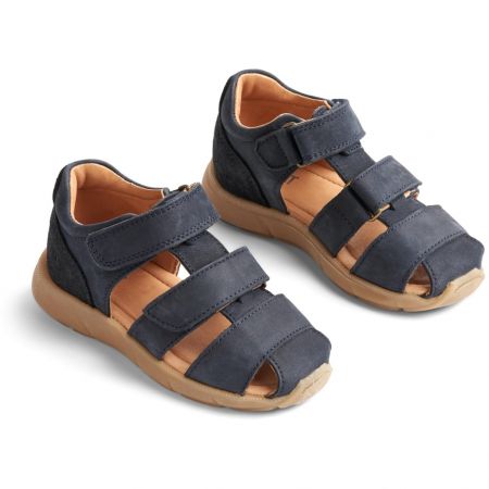 Wheat dětské sandály Figo 427 - navy Velikost: 24 Přírodní kůže