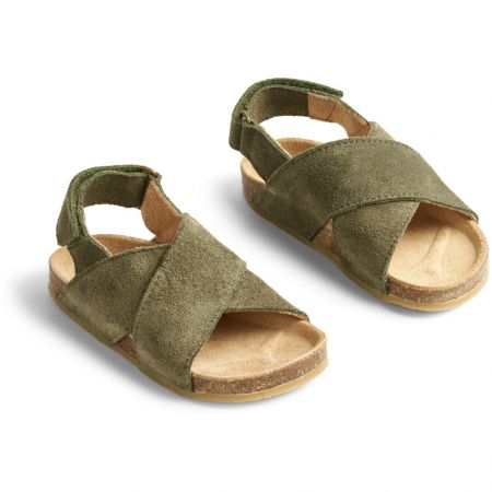 Wheat dětské sandály Wan 435 - dark green Velikost: 27 Semiš
