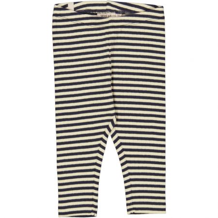 Wheat kojenecké legíny 4853 - midnight stripe Velikost: 86 Biobavlna