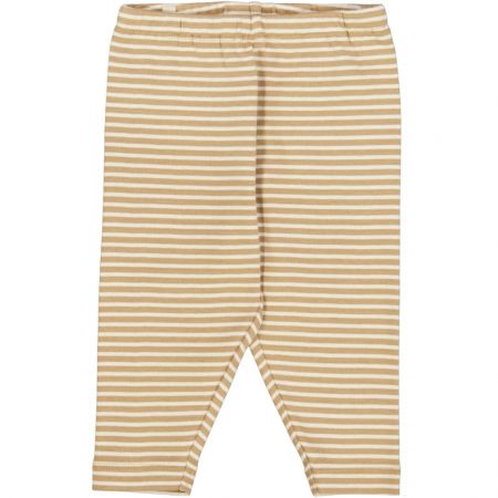 Wheat kojenecké legíny Silas 6869 - cappuccino stripe Velikost: 68 Biobavlna