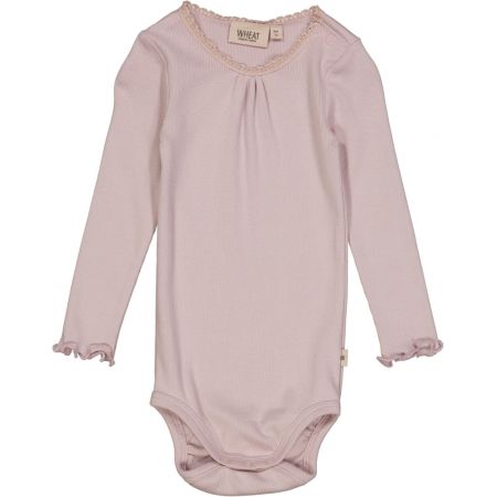 Wheat kojenecké body s dlouhým rukávem 9106 - soft lilac Velikost: 86 Bavlna, modal