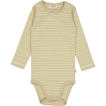 Wheat kojenecké body s dlouhým rukávem 9103 - sunny stripe Velikost: 80 Biobavlna