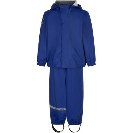 Mikk-Line souprava do deště se šlemi 33145 Mazarine Blue Velikost: 86 Voděodolné, reflexní prvek