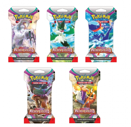 Pokémon Company Pokémon TCG: SV02 Paldea Evolved - 1 Blister Booster