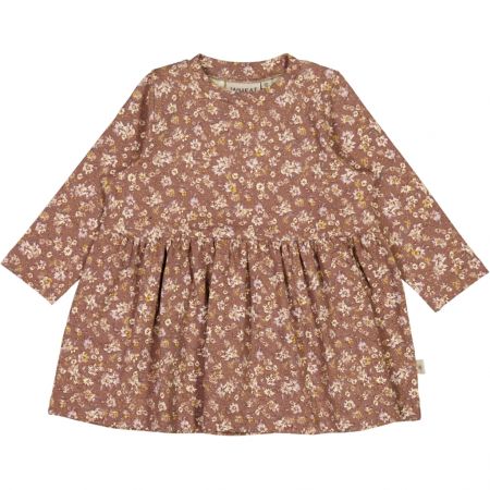Wheat kojenecké šaty s dlouhým rukávem Sessa 5629 - vintage rose flowers Velikost: 68 Biobavlna
