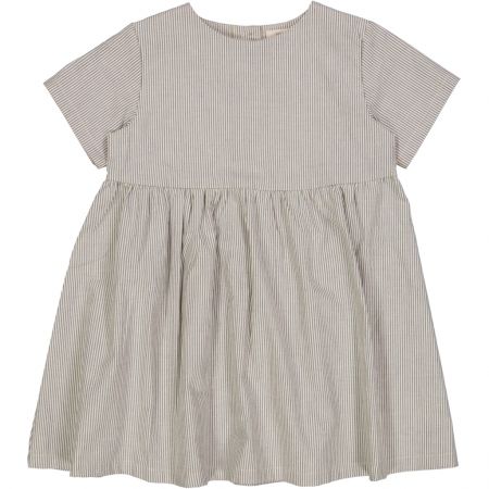 Wheat dívčí šaty s krátkým rukávem Esmaralda 1254 - classic blue stripe Velikost: 122 Biobavlna