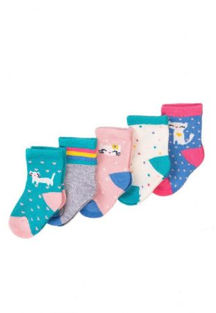 Minoti Ponožky dívčí 5pack, Minoti, NBG SOCK 18 Vel. 92/98