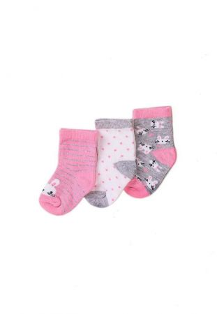 Minoti Ponožky dívčí 3pack, Minoti, NBG SOCK 21 Vel. 50/68