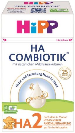 HiPP Výživa pokračovací mléčná kojenecká HA 2 Combiotik® 600 g, od uk. 6. měsíce