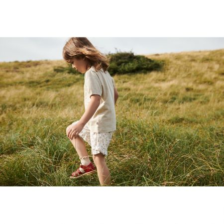 Wheat dětské šortky Camille 1024 - flower poppy Velikost: 122 Bio bavlna