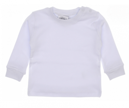 Dětské tričko dlouhý rukáv bílé 68 cm