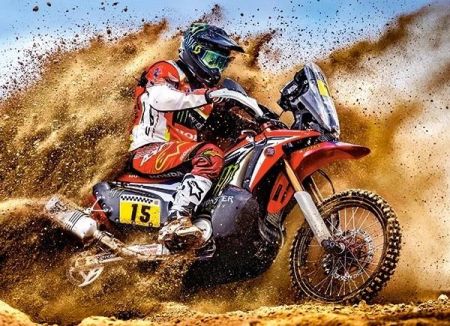 KIK CASTORLAND Puzzle 300 dílků Dirt Bike Power - Motocyklista 8 KX4377