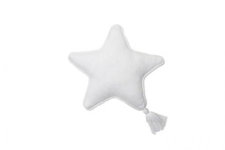 Lorena Canals Twinkle Star pletený dekorační polštář slonová kost