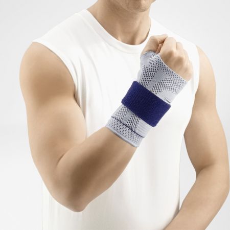 Bauerfeind ManuTrain - zápěstní bandáž - titan - levá - 1