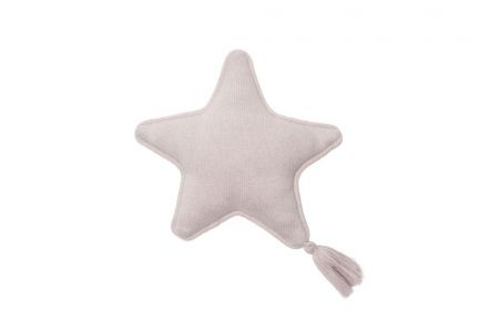 Lorena Canals Twinkle Star pletený dekorační polštář růžový