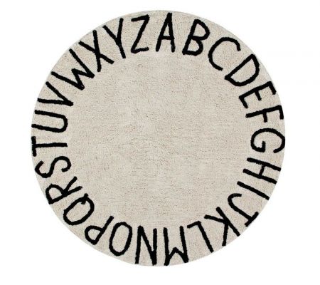 Lorena Canals ručně tkaný bavlněný koberec Round ABC