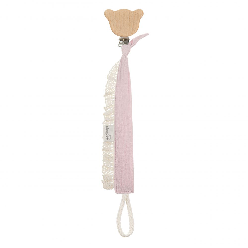 Držák a klip na dudlík Sleepee Vintage Rose