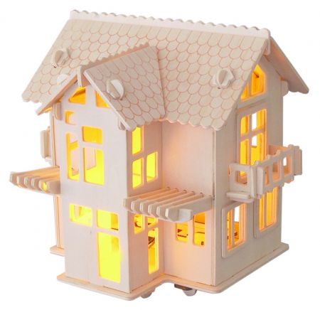 Woodcraft construction kit | Woodcraft Dřevěné 3D puzzle Evropská vila C DS42415076