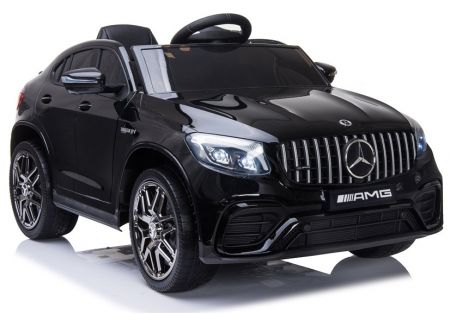 HračkyZaDobréKačky Dětské elektrické autíčko Mercedes GLC 63S 4x4 Small černé lakované MERCEDES GLC63s