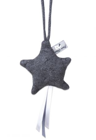 Baby's only dekorační hvězdička Cable antracitová