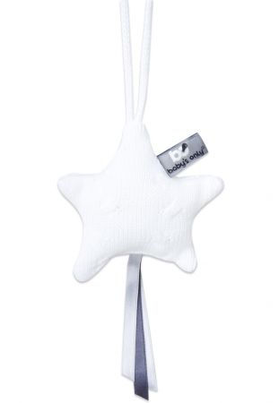 Baby's only dekorační hvězdička Cable bílá
