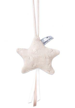 Baby's only dekorační hvězdička Cable béžová