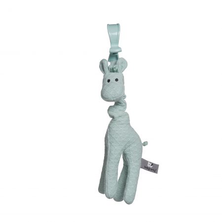 Baby's only pletená vibrační hračka Žirafa 30cm mentolová