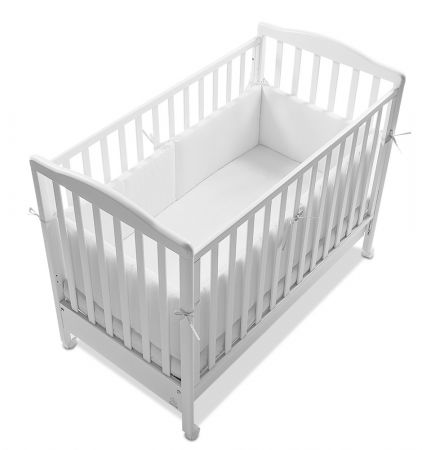 Italbaby extra dlouhý mantinel do postýlky 420x40cm Barva: Bílá