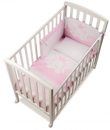 Italbaby Baby Re mantinel s ložním prádlem růžový