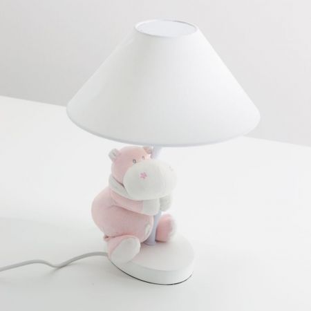 Nanán stolní lampa s hrochem Bombo růžová
