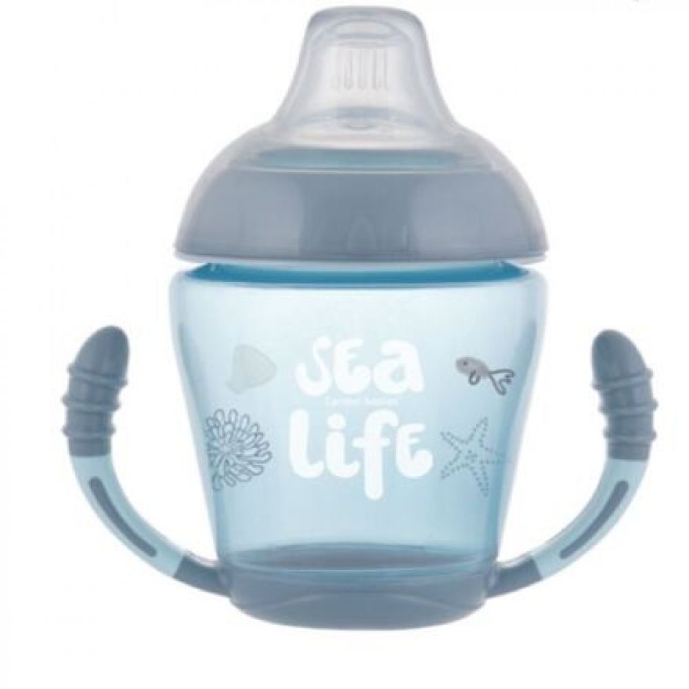 Canpol babies tréninkový hrníček sea life modrý 230 ml