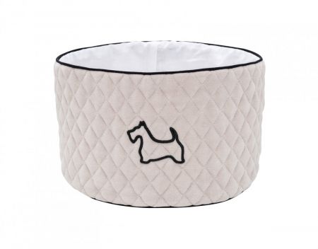 Caramella Doggy kulatý odkládací box béžový