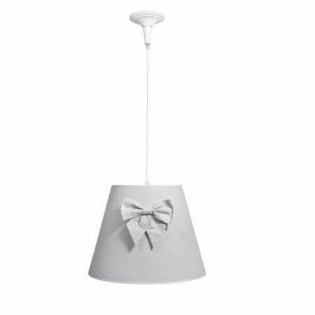 Caramella Pure Grey visící lampa s mašlí šedá