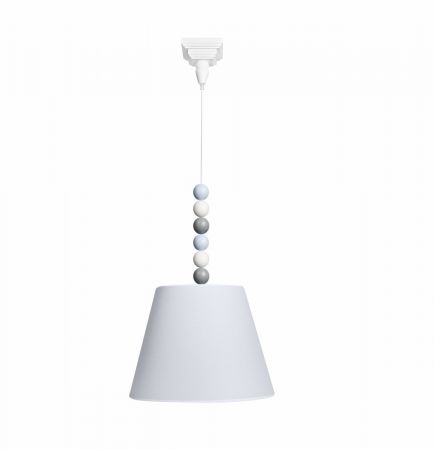 Caramella Baby Blue visící lampa s kuličkami šedá