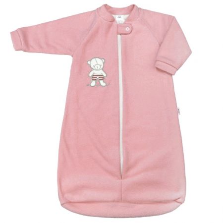 Kojenecký froté spací pytel New Baby medvídek růžový 80 (9-12m)