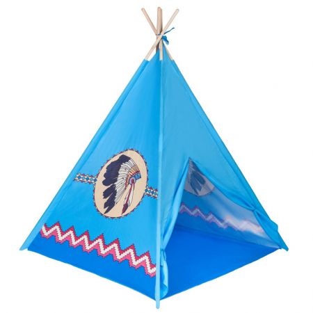 Dětský indiánský stan teepee PlayTo modrý