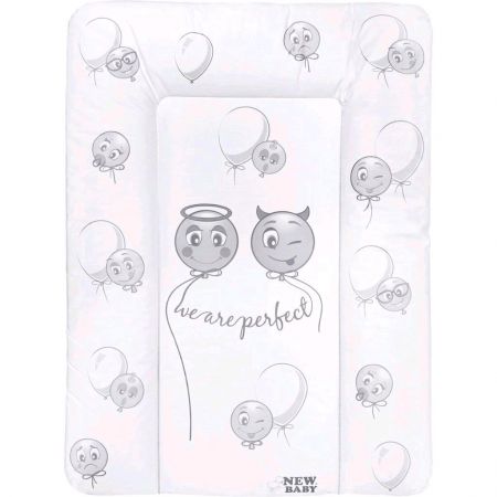 Přebalovací podložka měkká New Baby Emotions bílá 70x50cm