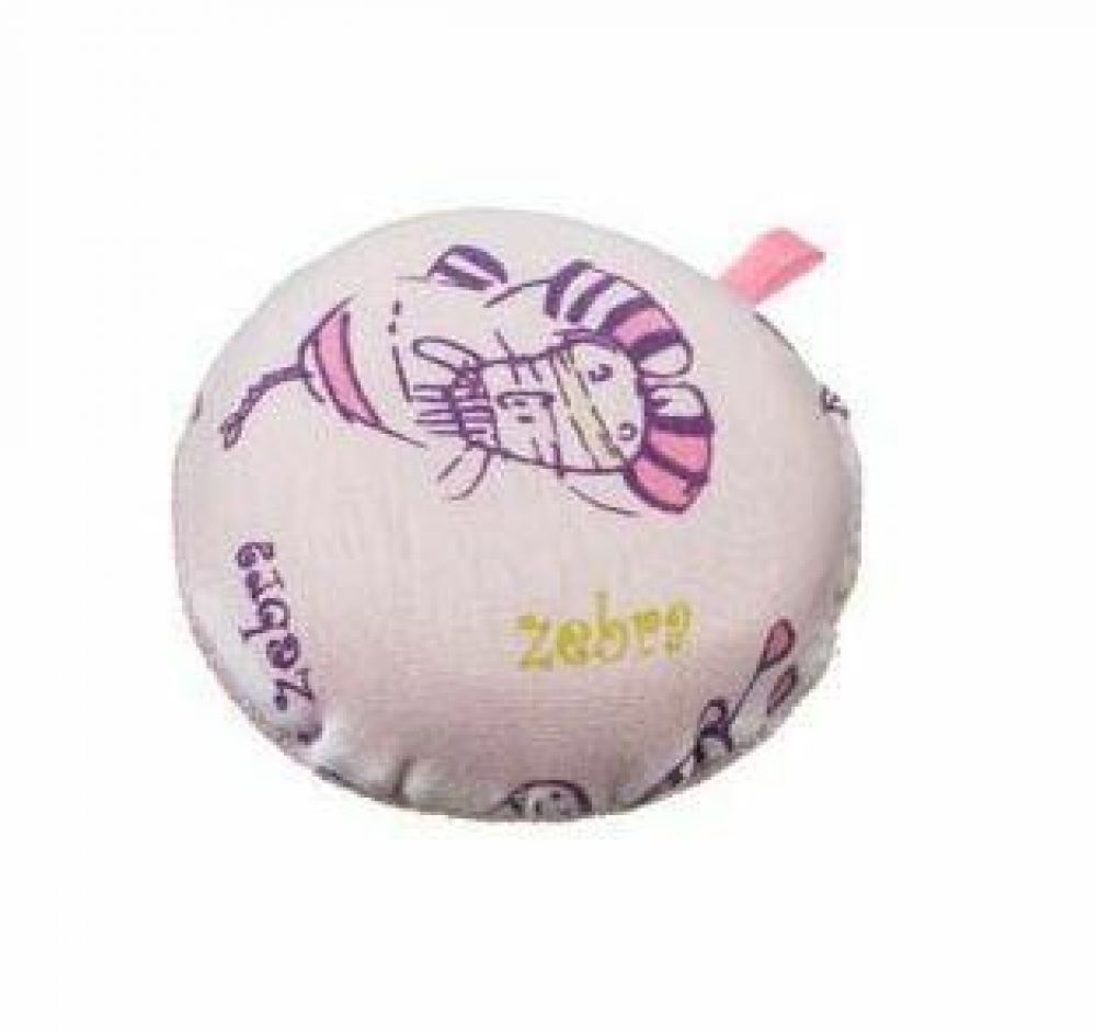 Dětská houbička na mytí Akuku bavlněná Zebra růžová