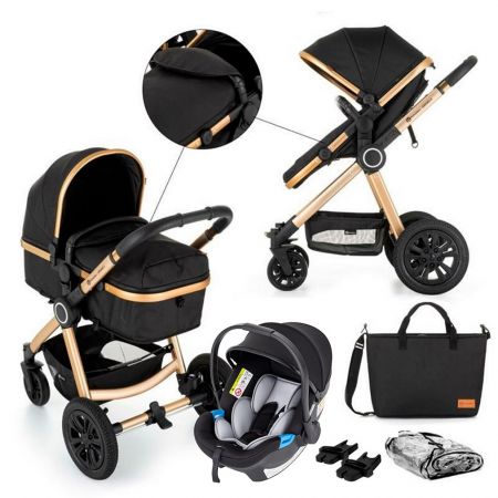 PETITEMARS PETITE&MARS Kočárek kombinovaný 3v1 Grand II Golden Ebony