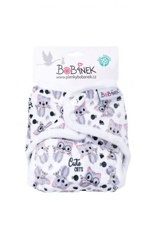 Bobánek Svrchní kalhotky extra jemné patentky - Cute cats