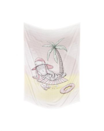 EFFIKI Bambusová Swaddle přikryvka 70x100, Effik na pláži