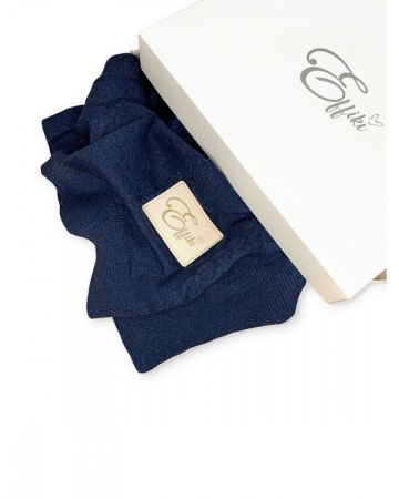 EFFIKI Deka z organické bavlny, Jeans Blue