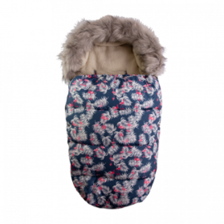 BABYMATEX Set fusak do kočárku a rukávník s kožešinkou Leaf