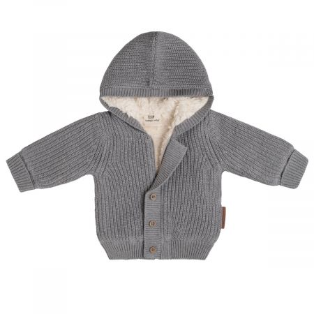 Baby's only dětský svetřík s kapucí Soul šedý Velikost: 9M