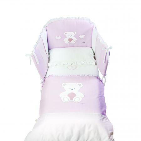 Italbaby Peluche mantinel do postýlky Barva: Růžová