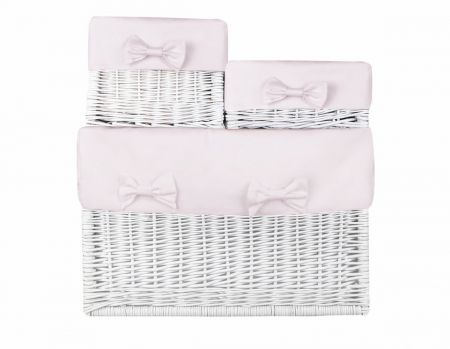Caramella Baby Pink odkládací proutěné koše růžové Velikost: 40 x 60 x 38 cm