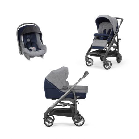 Inglesina Trilogy Quatro 2022 Antigua Blue s podvozkem Trilogy