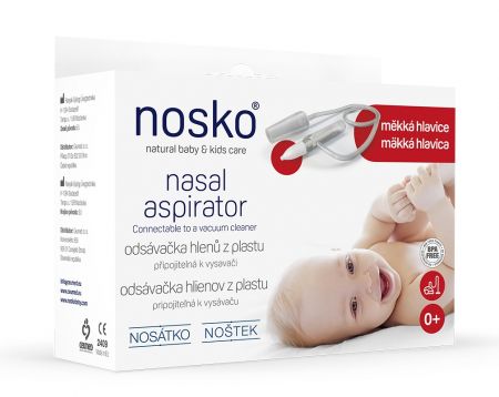 NOSKO Odsávačka nosních hlenů Nosátko s měkkou hlavicou 0m+