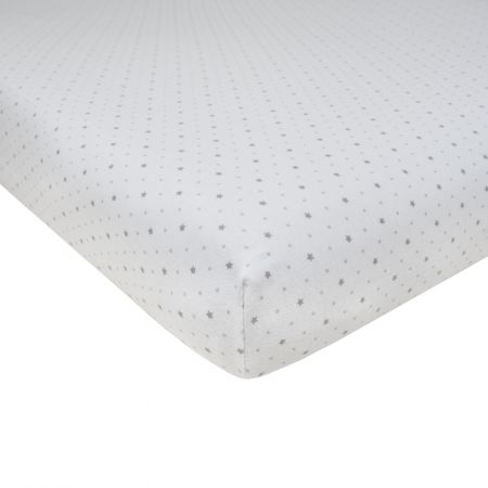 ESITO Napínací prostěradlo Jersey 60 x 120 cm Hvězdička - šedá / 60 x 120 cm